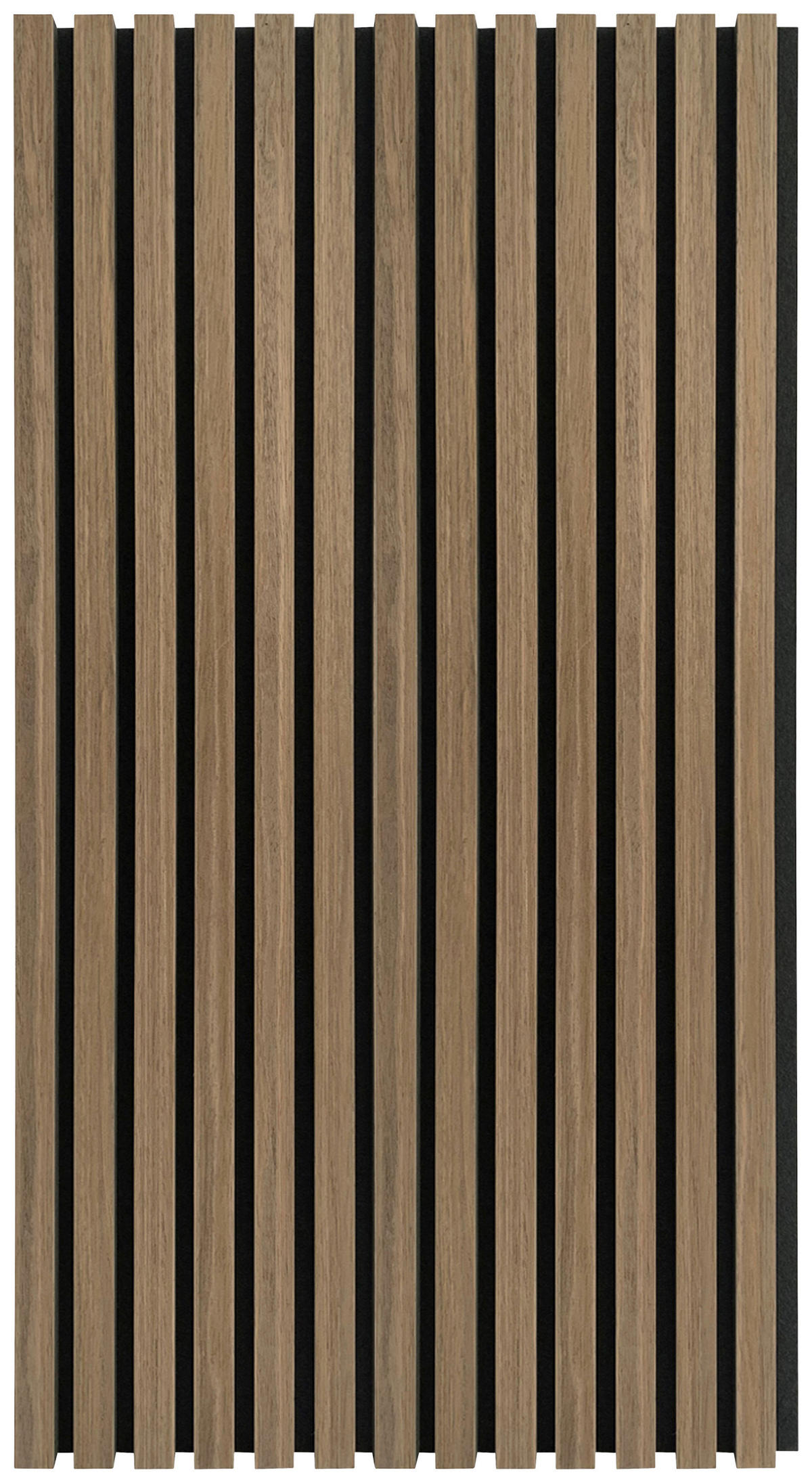 PANNEAU ACOUSTIQUE Echtholz 52/104/2,2 cm 4 Stück  - Eichefarben/Schwarz, Konventionell, Holz/Kunststoff (52/104/2,2cm)