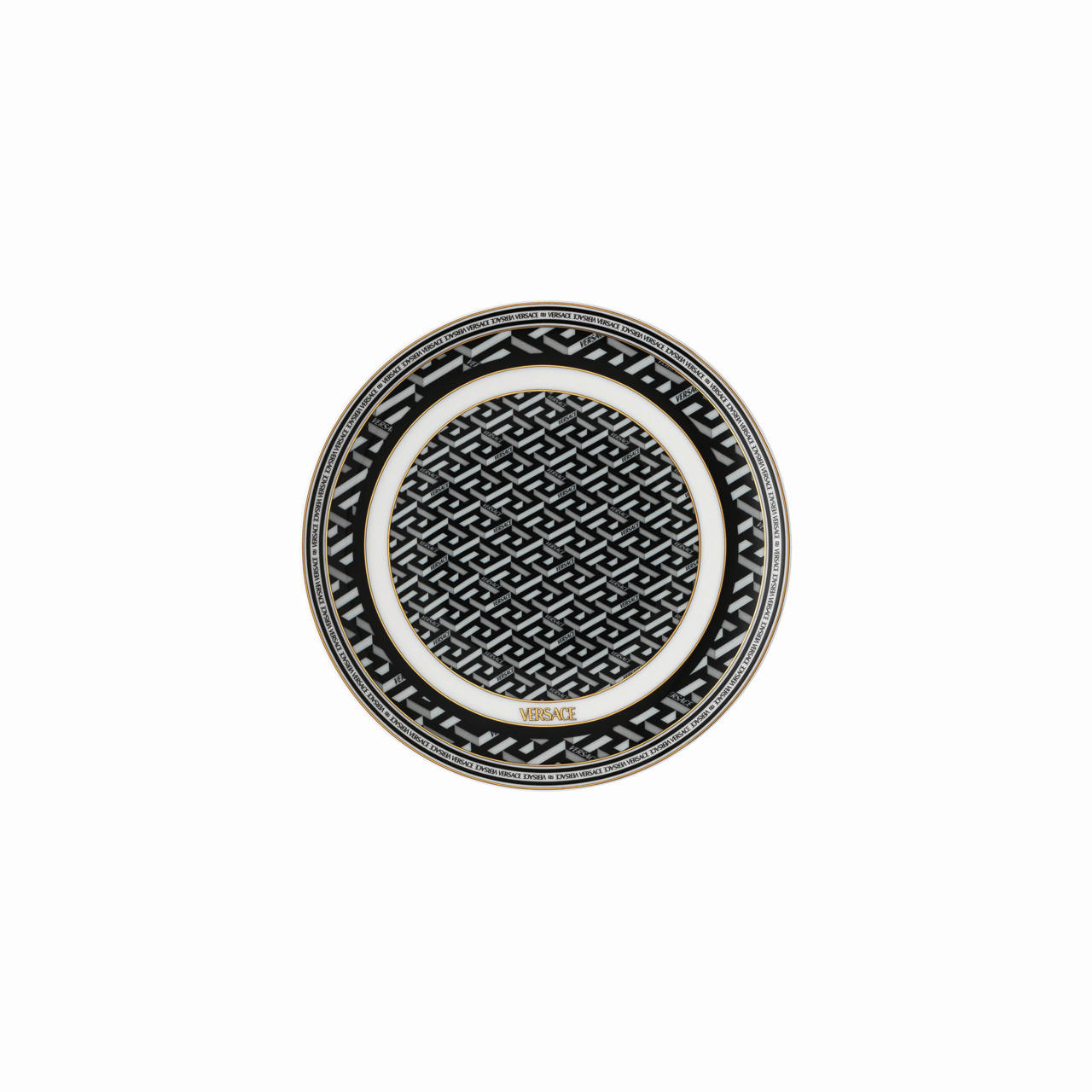 DESERTNI TANJIR  keramika  porcelan  - crna, Osnovno, keramika (17/2cm) - Versace