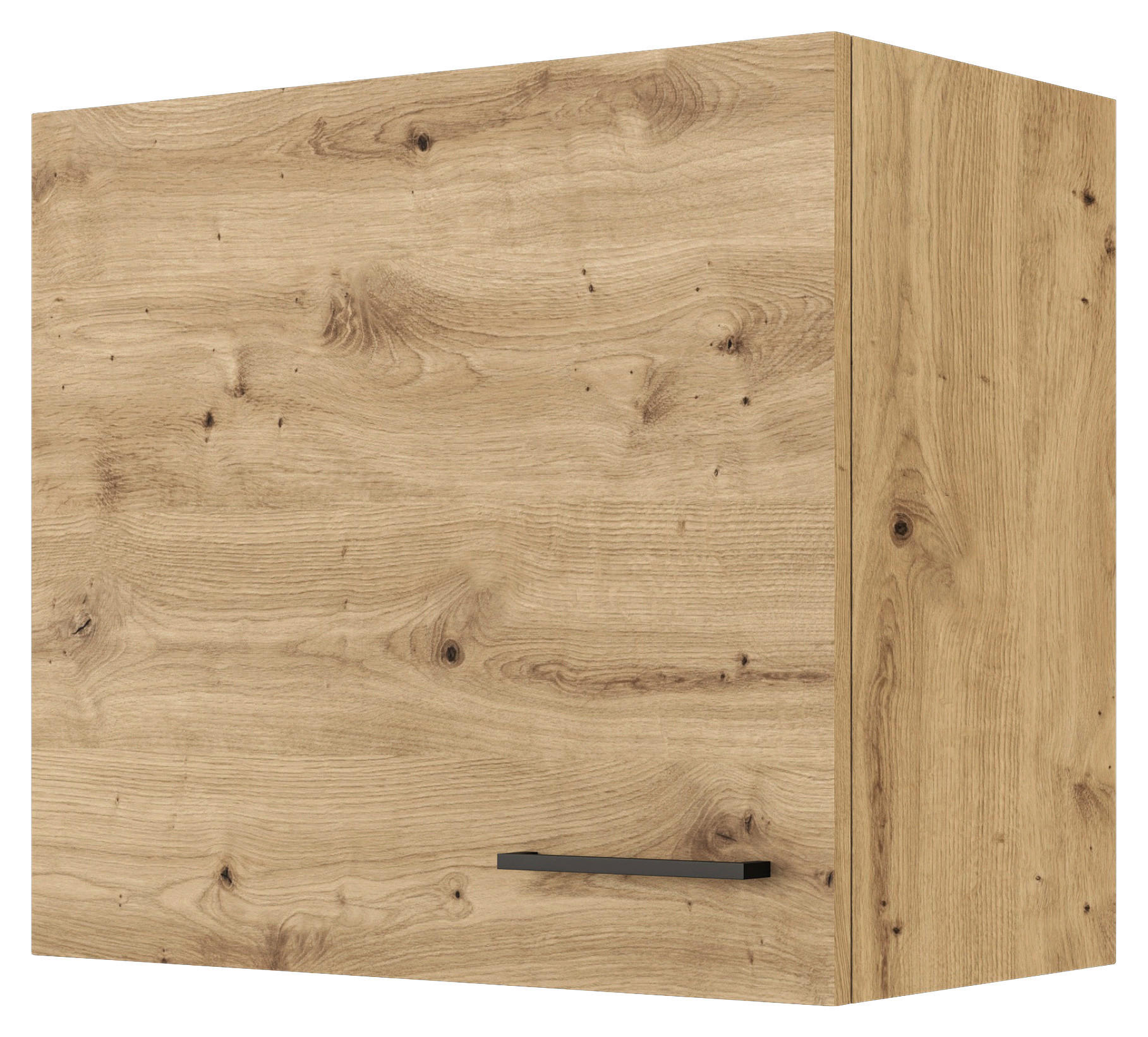 KÜCHENOBERSCHRANK 60/54,8/32 cm  in Eiche Artisan  - Schwarz/Eiche Artisan, KONVENTIONELL, Holzwerkstoff/Metall (60/54,8/32cm) - FlexWell