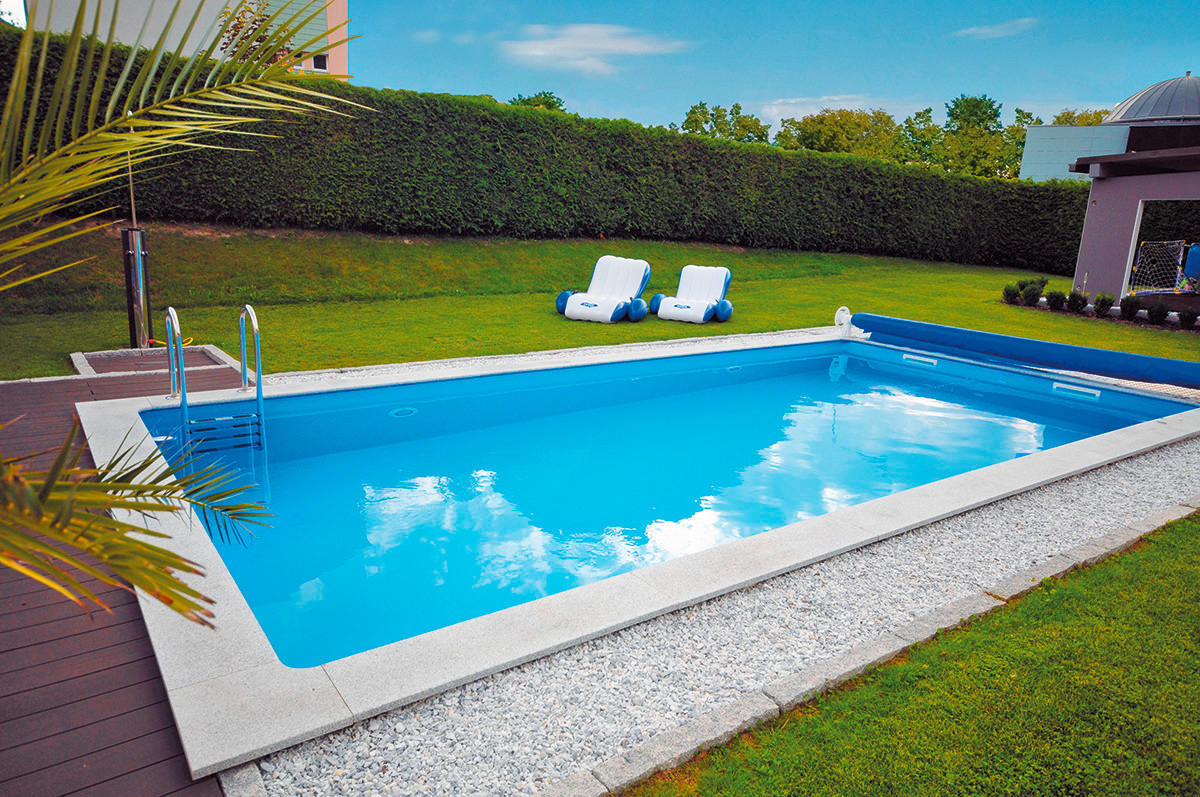 POOL 800/400/150 cm  - Blau/Weiß, MODERN, Kunststoff (800/400/150cm)