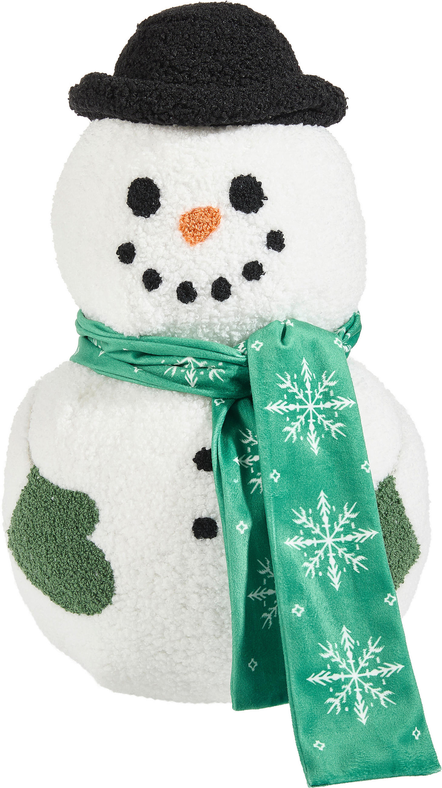 ZIERKISSEN OLAF 42/27 cm  - Schwarz/Weiß, Design, Textil (42/27cm) - X-Mas