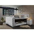 BOXSPRINGBETT 180/200 cm  in Silberfarben  - Silberfarben, KONVENTIONELL, Textil (180/200cm) - Carryhome
