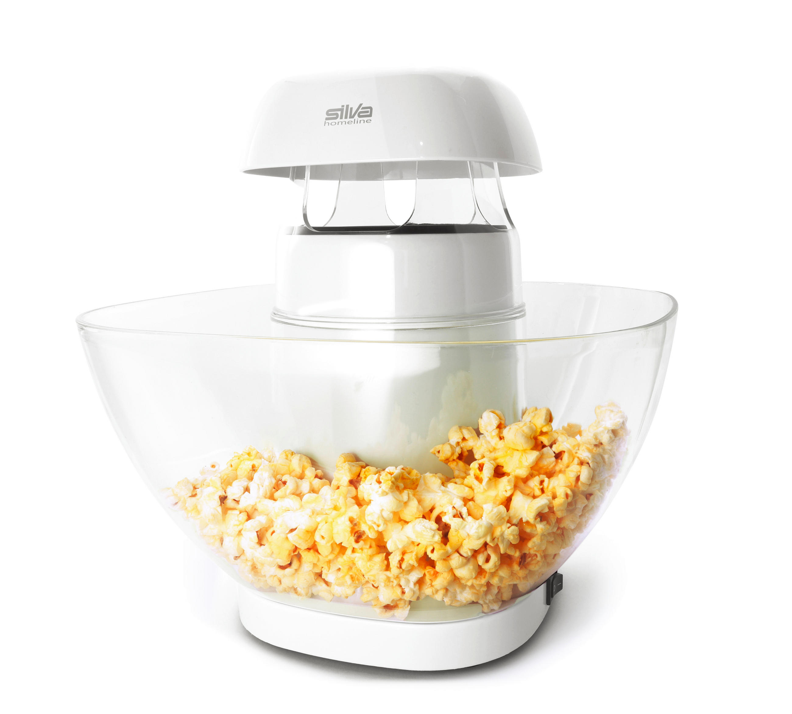 POPCORNMASCHINE  - Transparent/Weiß, Basics, Kunststoff (29/28/29cm) - Silva Homeline