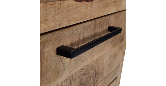 KOMMODE RIO  in 50/120/40 cm  - Schwarz/Naturfarben, Design, Holz/Metall (50/120/40cm) - Landscape