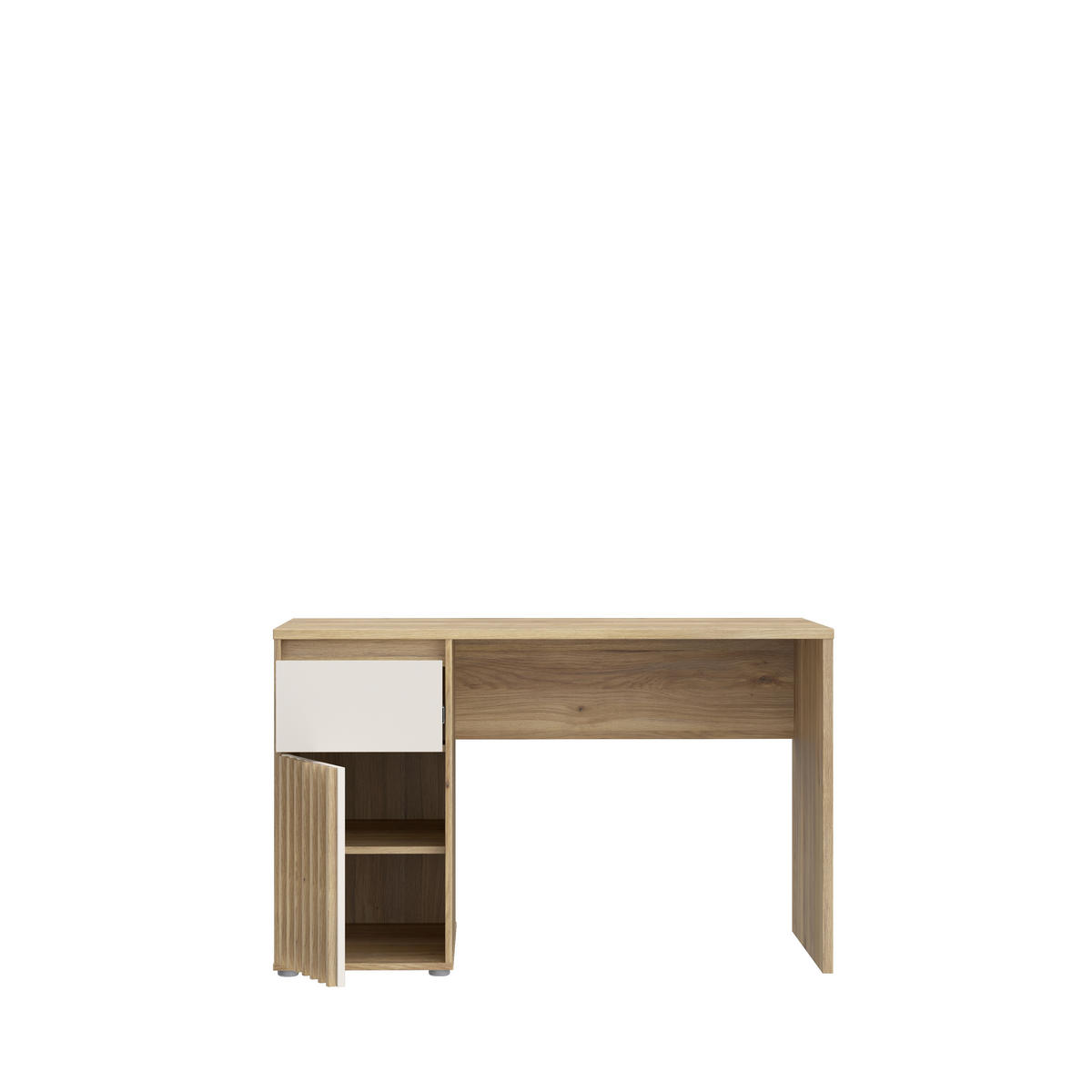 PÍSACÍ STÔL PRE MLÁDEŽ  - piesková/farba jelše, Basics, kompozitné drevo (120/74,4/60cm) - Hom`in