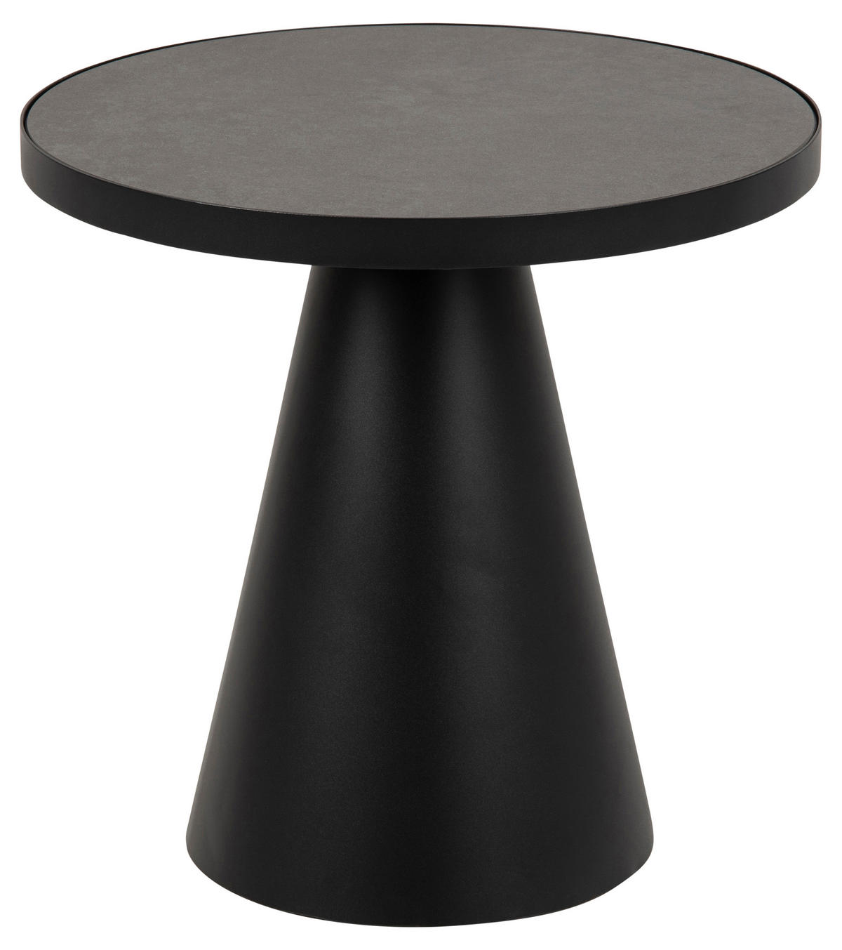 COUCHTISCH in Metall, Glas, Keramik  - Schwarz, KONVENTIONELL, Glas/Keramik (46/45cm) - MID.YOU