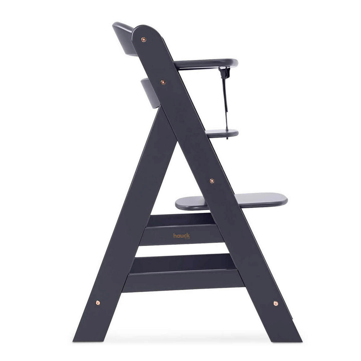 HOCHSTUHL-SET Alpha Newborn Set Anthrazit Grey  - Anthrazit, Basics, Holz/Textil (65/93,5/49cm) - Hauck