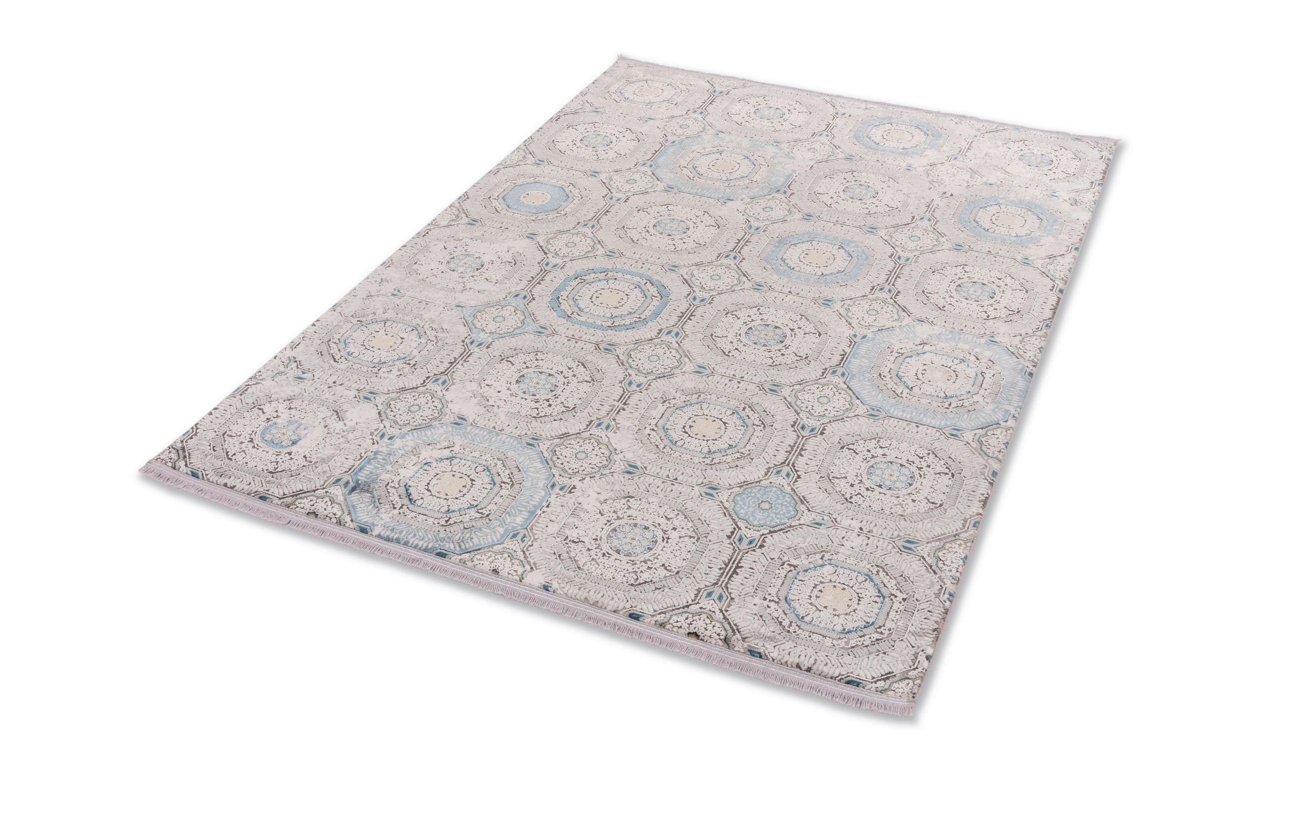 VINTAGE-TEPPICH 133/190 cm Gravina Blau  - Blau, KONVENTIONELL, Textil (133/190cm) - Novel
