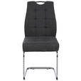 SCHWINGSTUHL  in Eisen Cord  - Chromfarben/Dunkelgrau, Design, Textil/Metall (46/96/61.5cm) - Carryhome