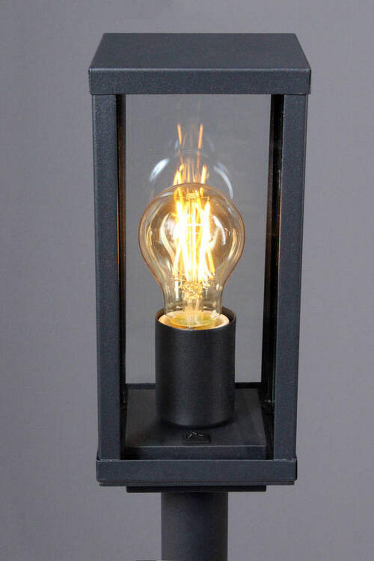 WEGELEUCHTE   - Klar/Schwarz, Basics, Glas/Metall (100/11/11cm)