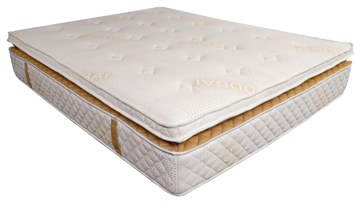TÁSKARUGÓS MATRAC 160/200 cm  - fehér, Modern, textil (160/200cm) - Novel