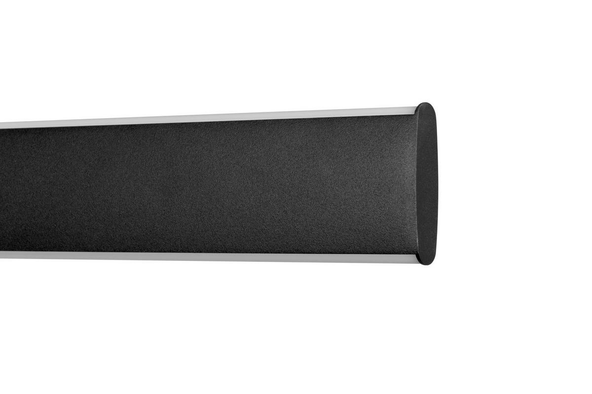 LED-HÄNGELEUCHTE Kent 118/10/170 cm   - Schwarz, Design, Kunststoff/Metall (118/10/170cm) - Dieter Knoll