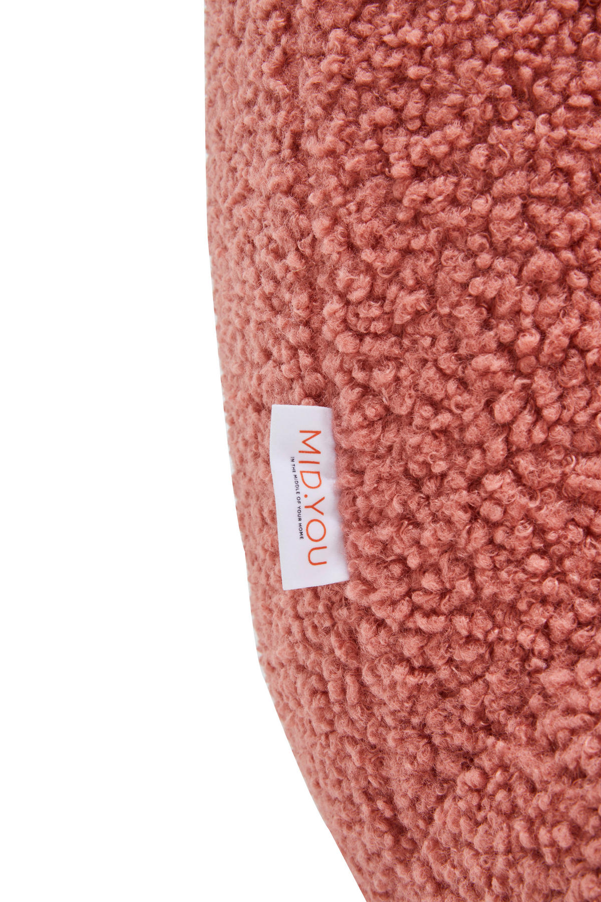 SESSEL Bouclé Koralle    - Koralle/Schwarz, MODERN, Textil/Metall (74/67/93cm) - MID.YOU