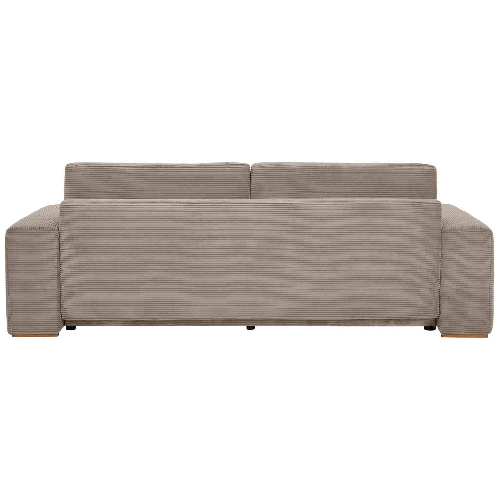 Thumbnail - Livetastic Schlafsofa, Taupe, Textil, Buche, Hartholz, 3-Sitzer, Füllung: Silikon, Schaumstoffflocken, 255x86x123 cm, Ma...