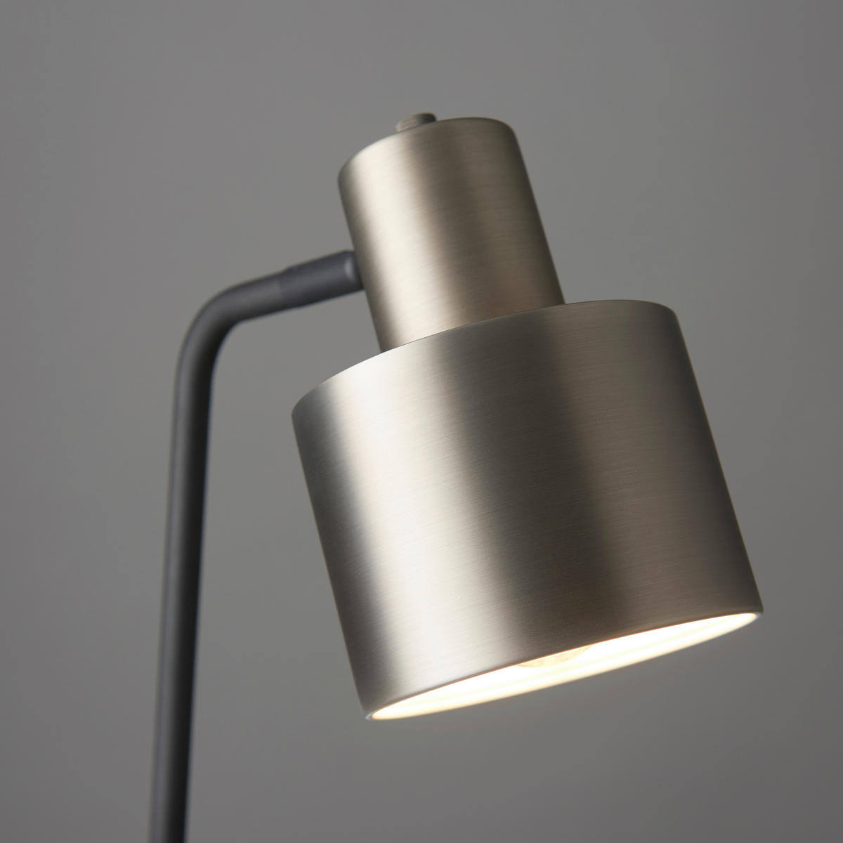 TISCHLEUCHTE 16/26,5/58,5 cm   - Silberfarben/Schwarz, KONVENTIONELL, Metall (16/26,5/58,5cm) - ENDON