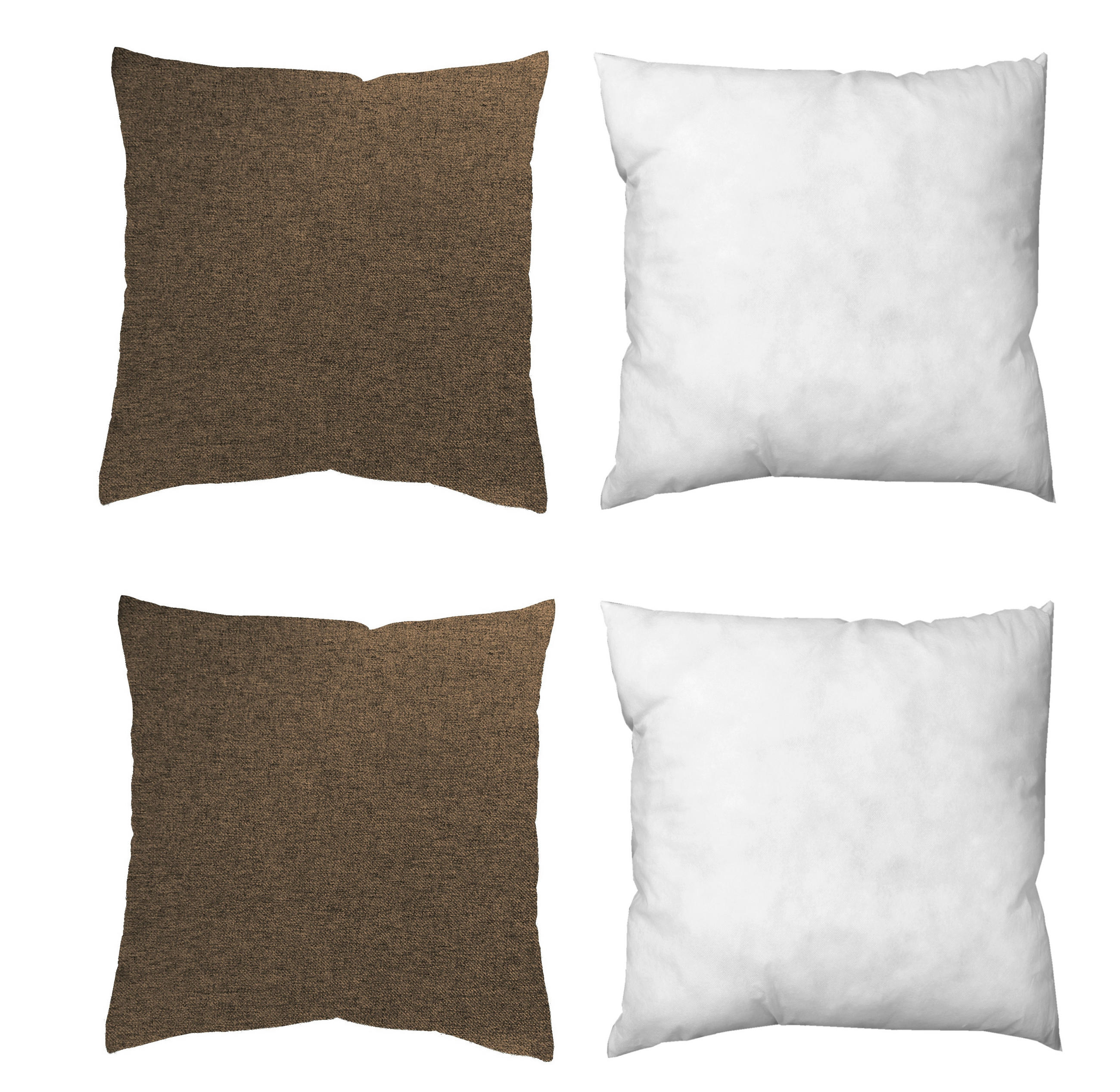ZIERKISSEN  50/50 cm   - Braun, Basics, Textil (50/50cm)