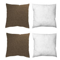 ZIERKISSEN  50/50 cm   - Braun, Basics, Textil (50/50cm)