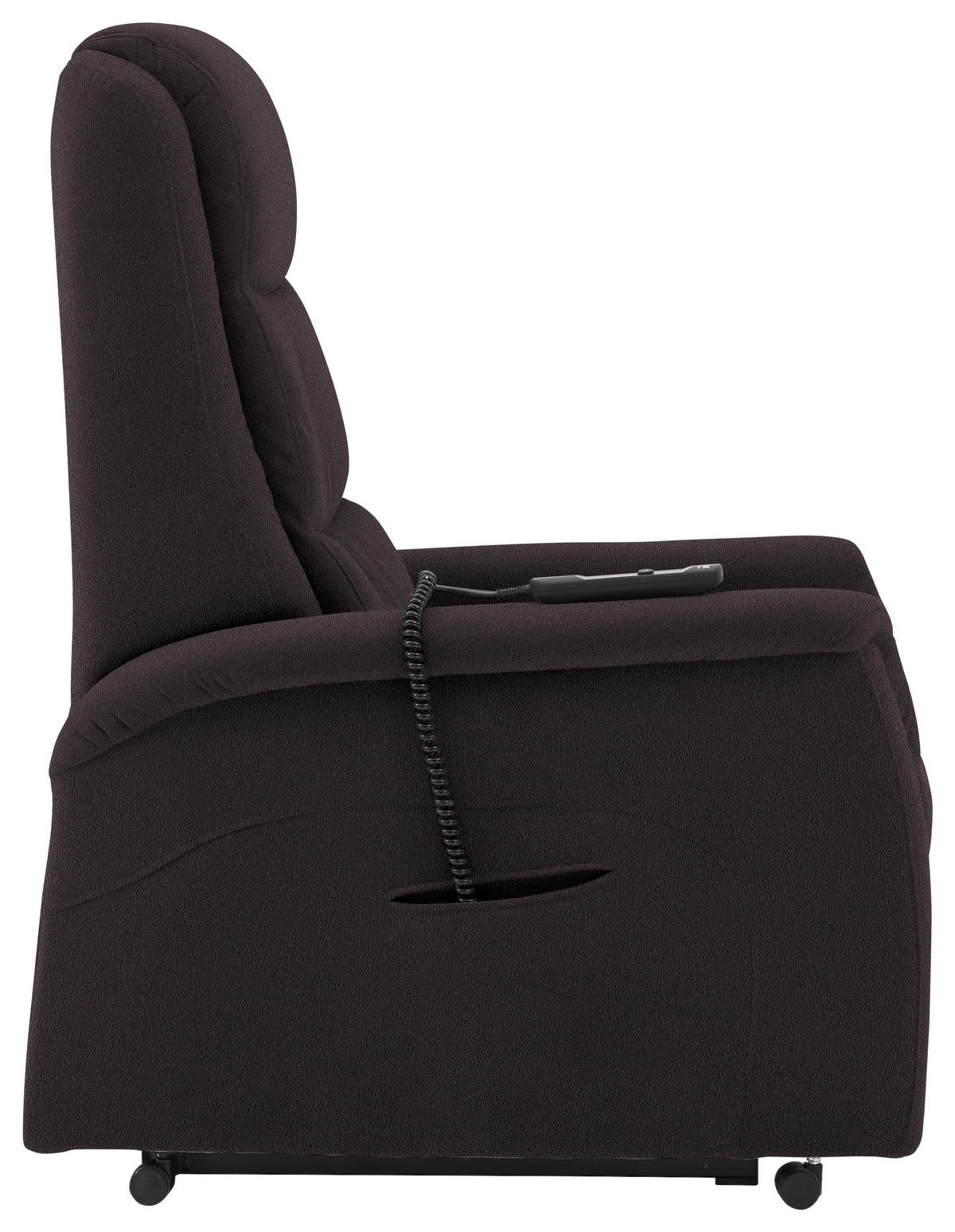 FERNSEHSESSEL in Mikrofaser Mokka  - Schwarz/Mokka, Konventionell, Kunststoff/Textil (70/107/88cm) - Livetastic