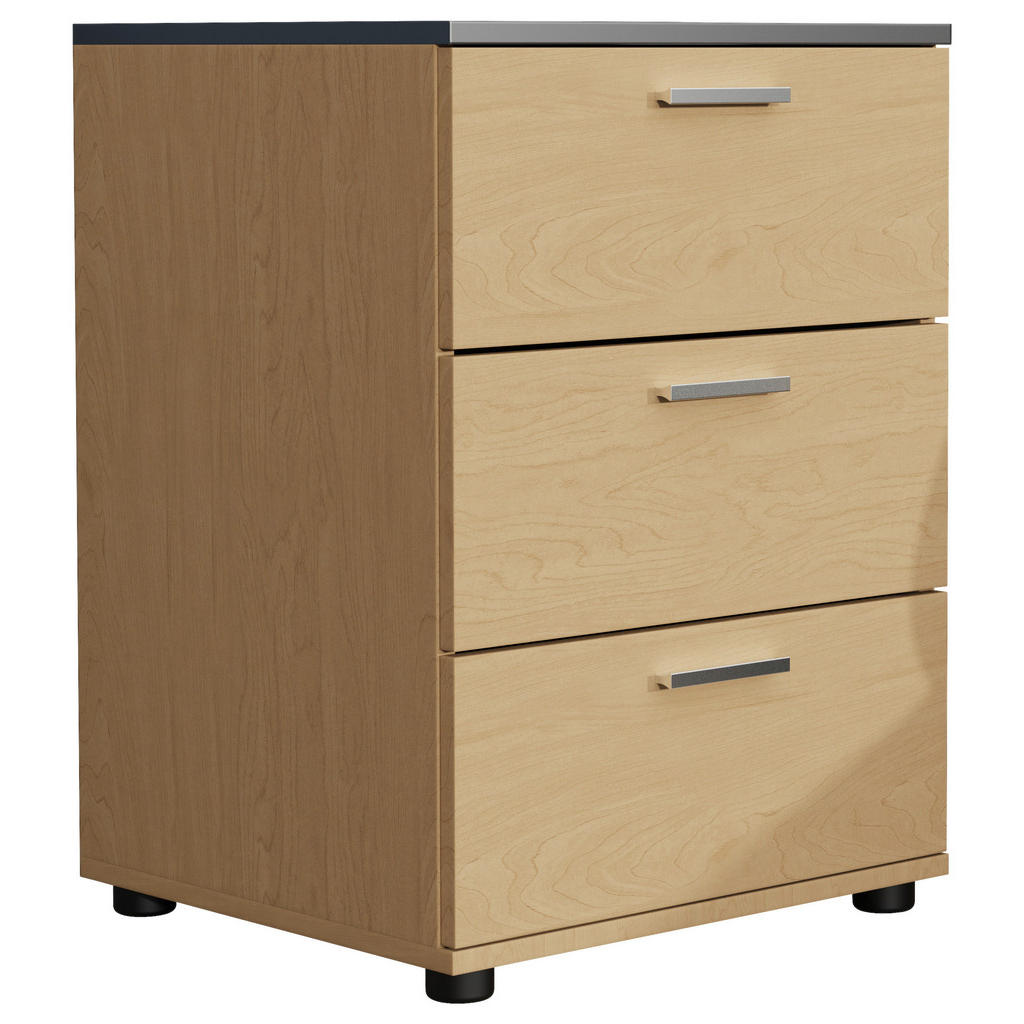 Nachtkästchentestalo Anthrazit/eiche Dekor B: 46 Cm