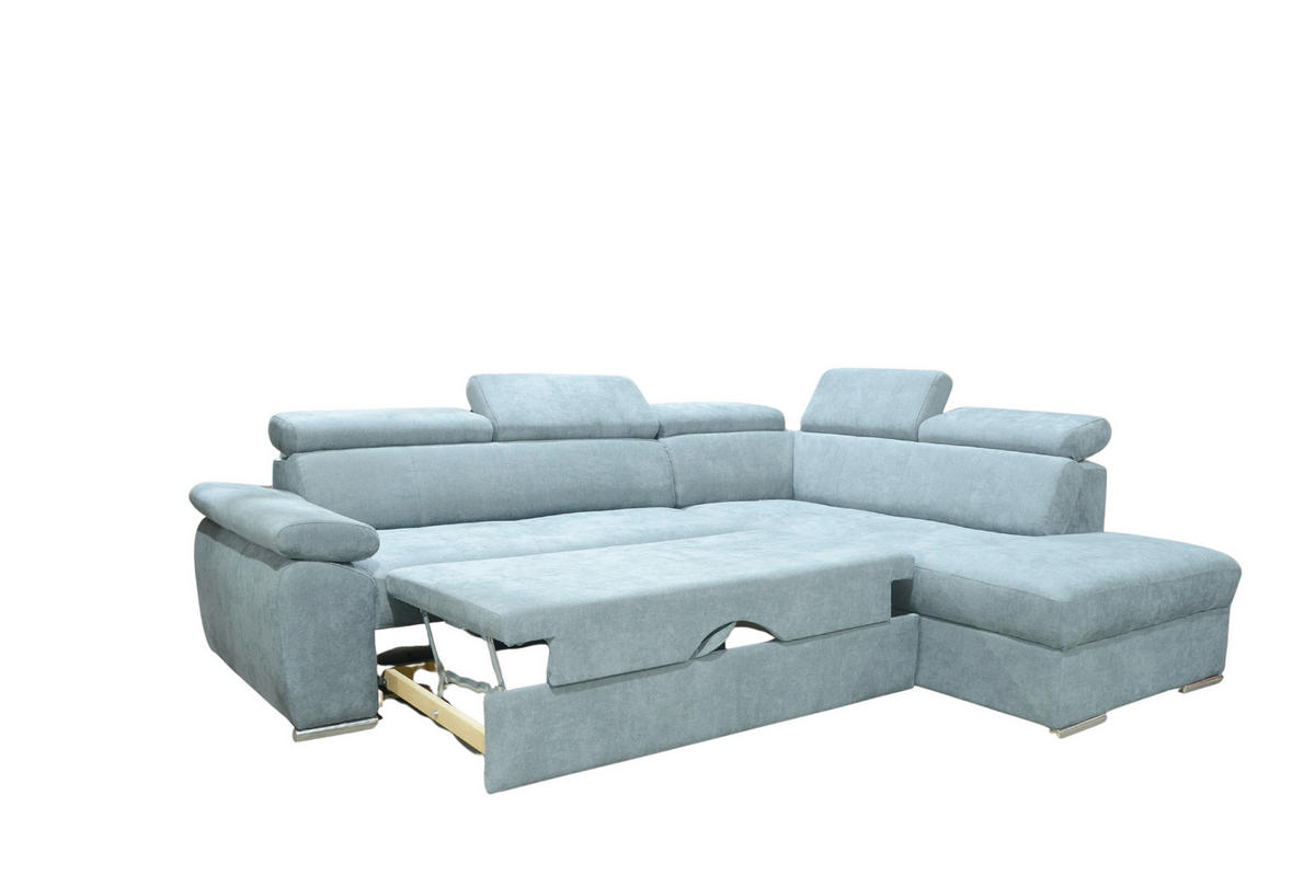 SJEDEĆA GARNITURA drvo, tekstil  siva   - siva, Moderno, drvo/tekstil (270/208cm) - Hom`in