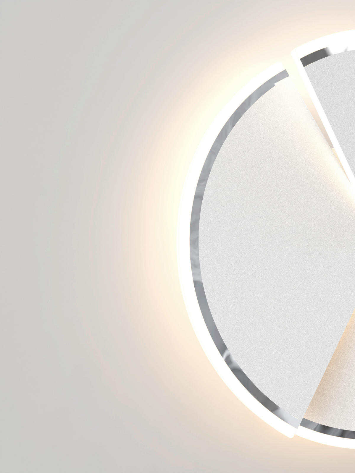 Plafonieră Cu Led  49/8,5 cm    - alb/culoare crom, Design, plastic/metal (49/8,5cm) - Wofi