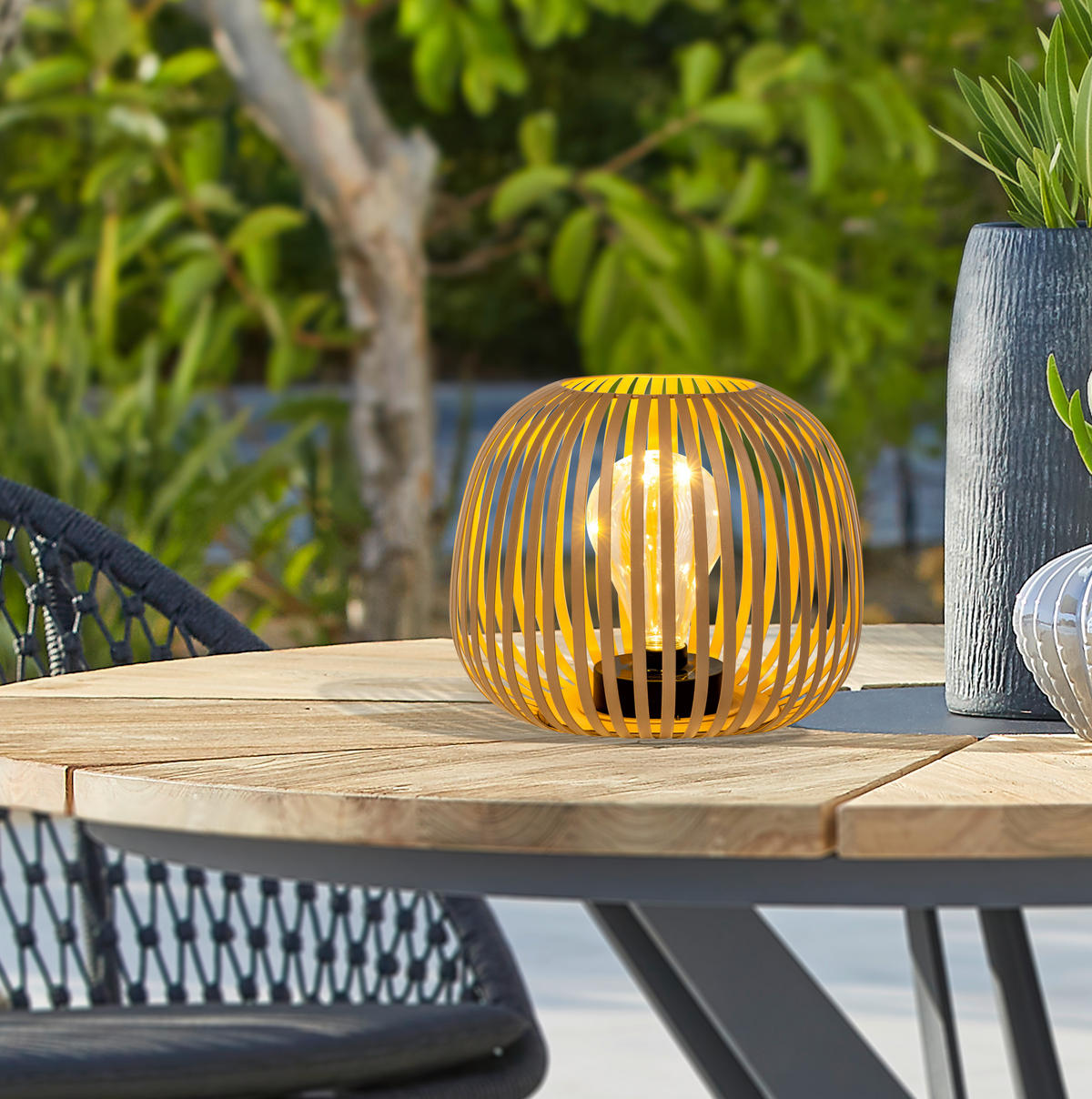 SOLARLEUCHTE Dotti 20/18 cm  - Klar/Schwarz, Basics, Kunststoff/Metall (20/18cm) - Ambia Garden