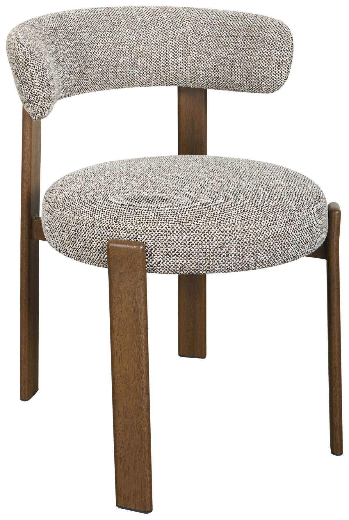STUHL   Webstoff  Braun, Walnussfarben  - Walnussfarben/Braun, MODERN, Textil/Metall (55/75/56,5cm) - Livetastic