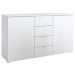 SIDEBOARD 140/80/42 cm  - Alufarben/Schwarz, Basics, Holzwerkstoff/Kunststoff (140/80/42cm) - Xora