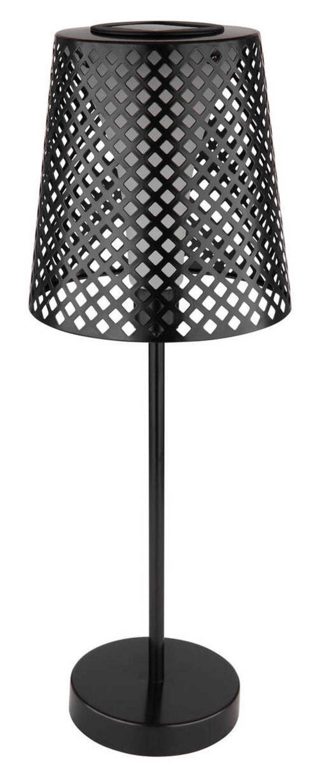 SOLARLEUCHTE - Transparent/Schwarz, Konventionell, Kunststoff/Metall (18/50cm) - Globo