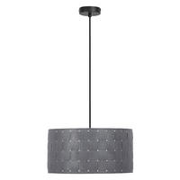 HÄNGELEUCHTE 38 cm  - Dunkelgrau, Basics, Naturmaterialien/Metall (38cm) - Osram