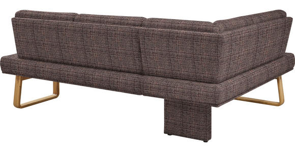 ECKBANK 174/280 cm in Eichefarben, Dunkelbraun - Eichefarben/Dunkelbraun, Design, Holz/Textil (174/280cm) - Dieter Knoll