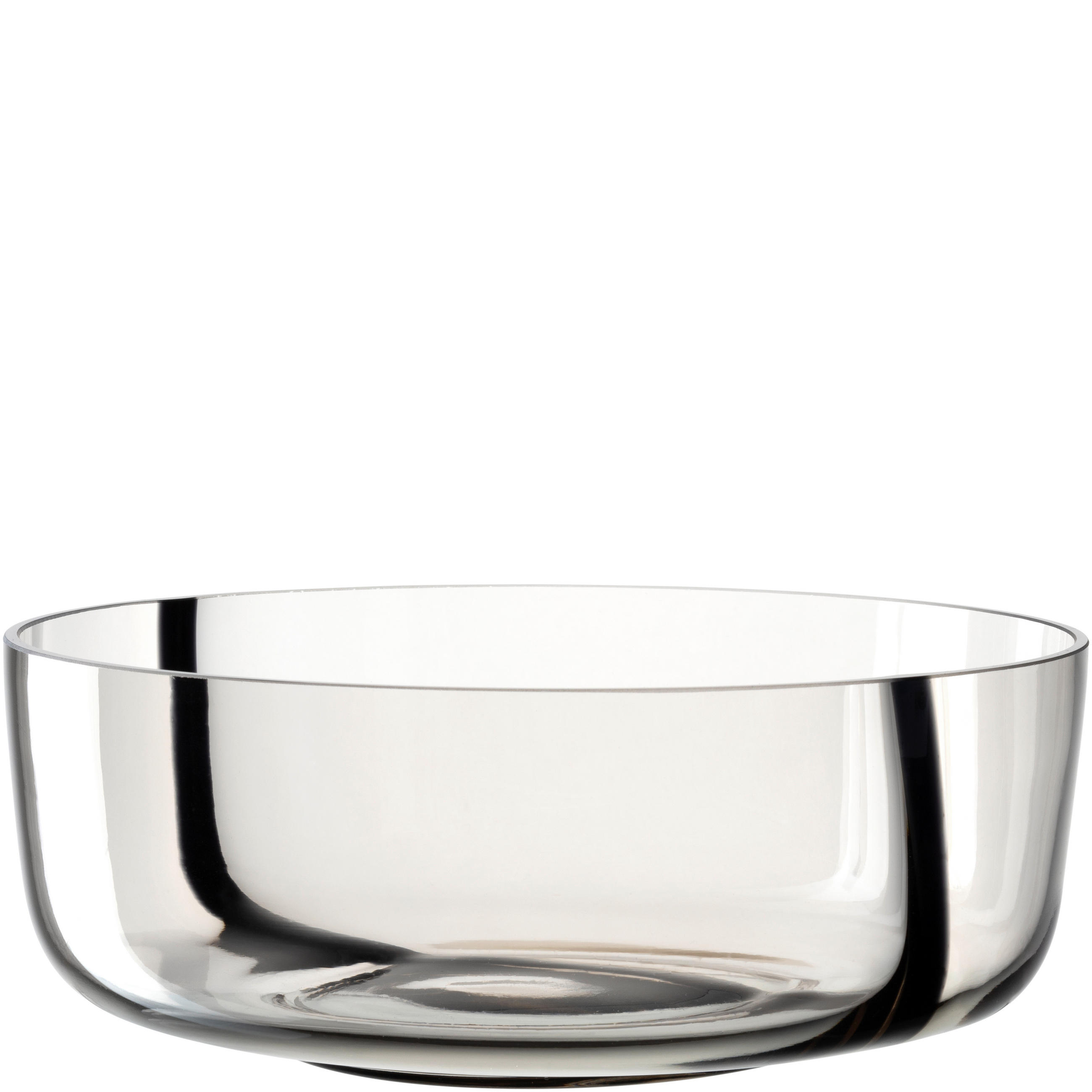 SCHALE ALVEO   - Klar/Schwarz, Design, Glas (26/10/26cm) - Leonardo