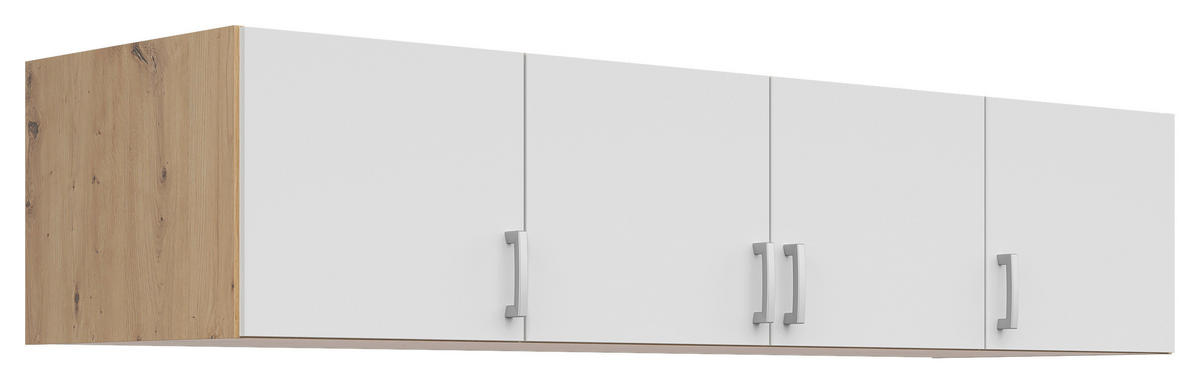 Extensie La Dulap   - argintiu/alb, Modern, plastic/material pe bază de lemn (181/39/54cm) - Carryhome