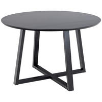Masă din lemn, material pe bază de lemn, 120/120/75 cm,   - negru, Modern, lemn/material pe bază de lemn (120/120/75cm) - P & B
