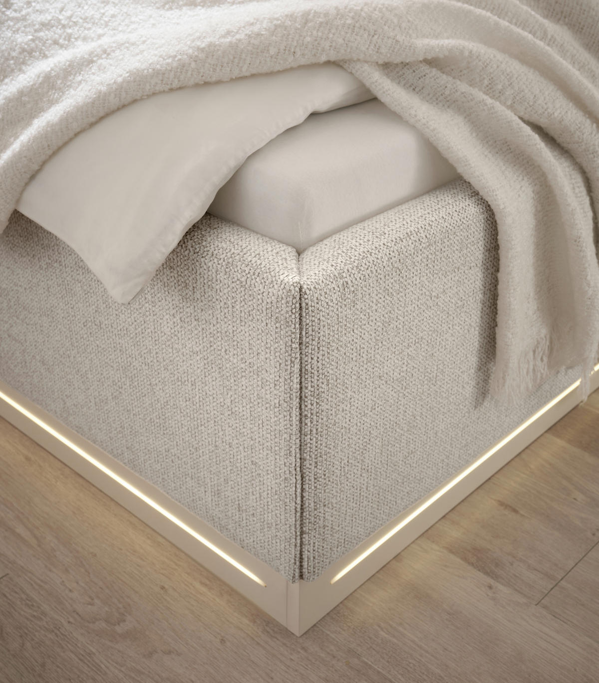 FAMILIENPOLSTERBETT 240/200 cm, Beige  - Sandfarben/Beige, KONVENTIONELL, Holz/Holzwerkstoff (240/200cm) - SetOne by Musterring
