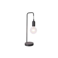 TISCHLEUCHTE 15/13/46 cm   - Schwarz, Trend, Textil/Metall (15/13/46cm)