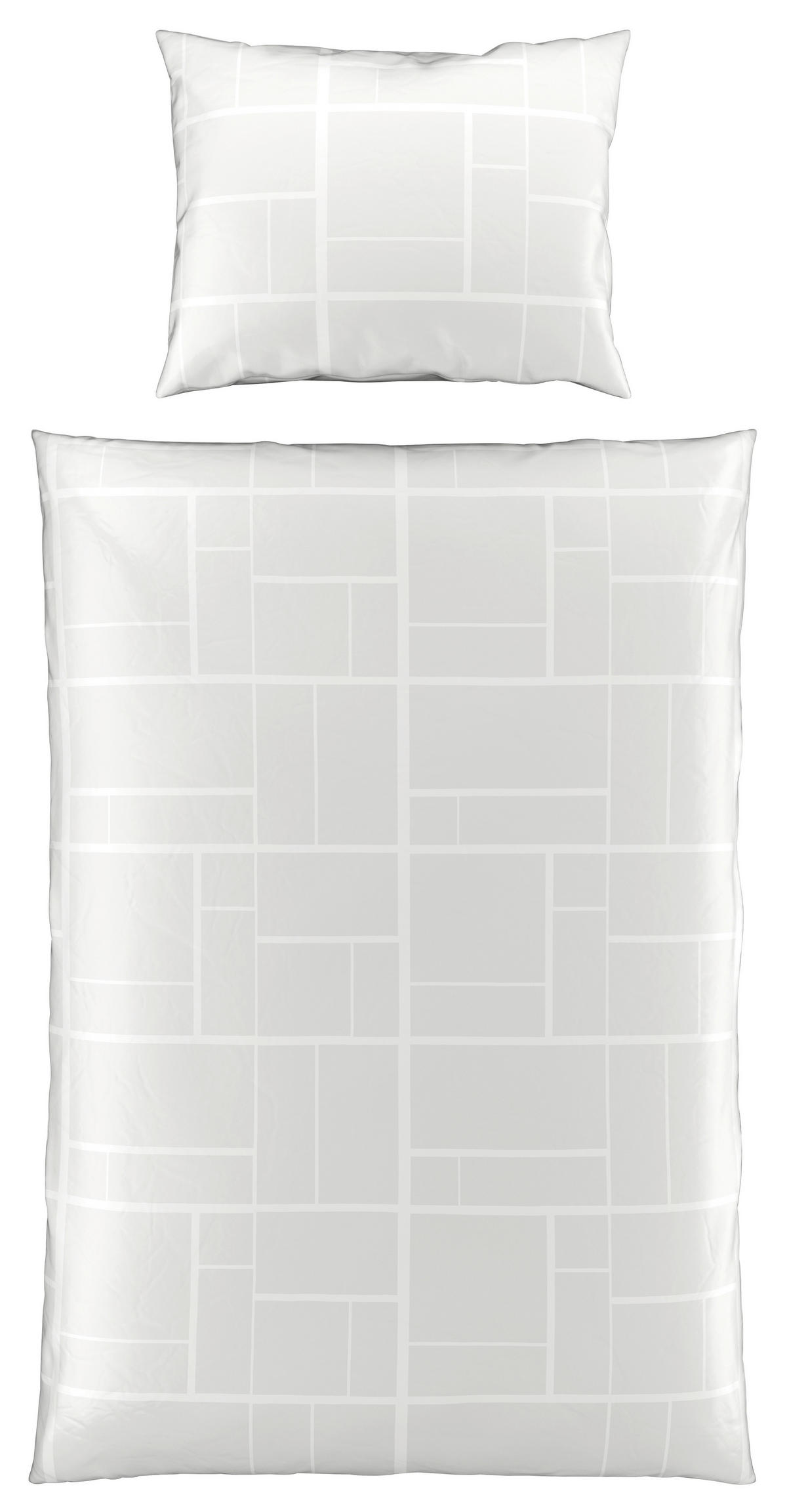 POSTELJINA ALINE 140/200 cm saten bela  - bela, Konvencionalno, tekstil (140/200cm) - Dieter Knoll