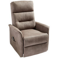 RELAXSESSEL Mikrofaser    - Braun, KONVENTIONELL, Kunststoff/Textil (76/106/82-158cm) - Cantus