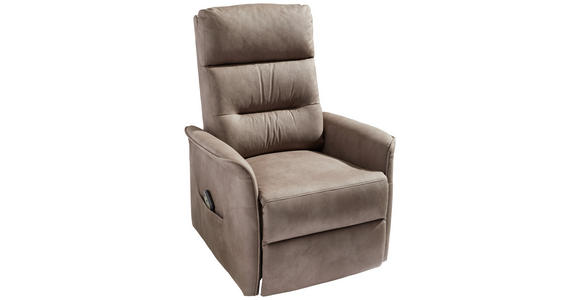 RELAXSESSEL Mikrofaser    - Braun, KONVENTIONELL, Kunststoff/Textil (76/106/82-158cm) - Cantus
