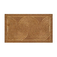 FUßMATTE 45/75 cm Retro Flow  - Hellbraun, KONVENTIONELL, Kunststoff/Textil (45/75cm) - WECON HOME