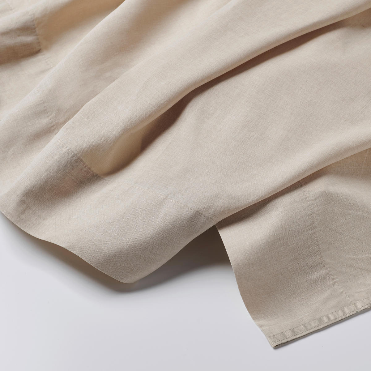 SCHLAUFENVORHANG  - Beige, Basics, Textil (145/250cm)