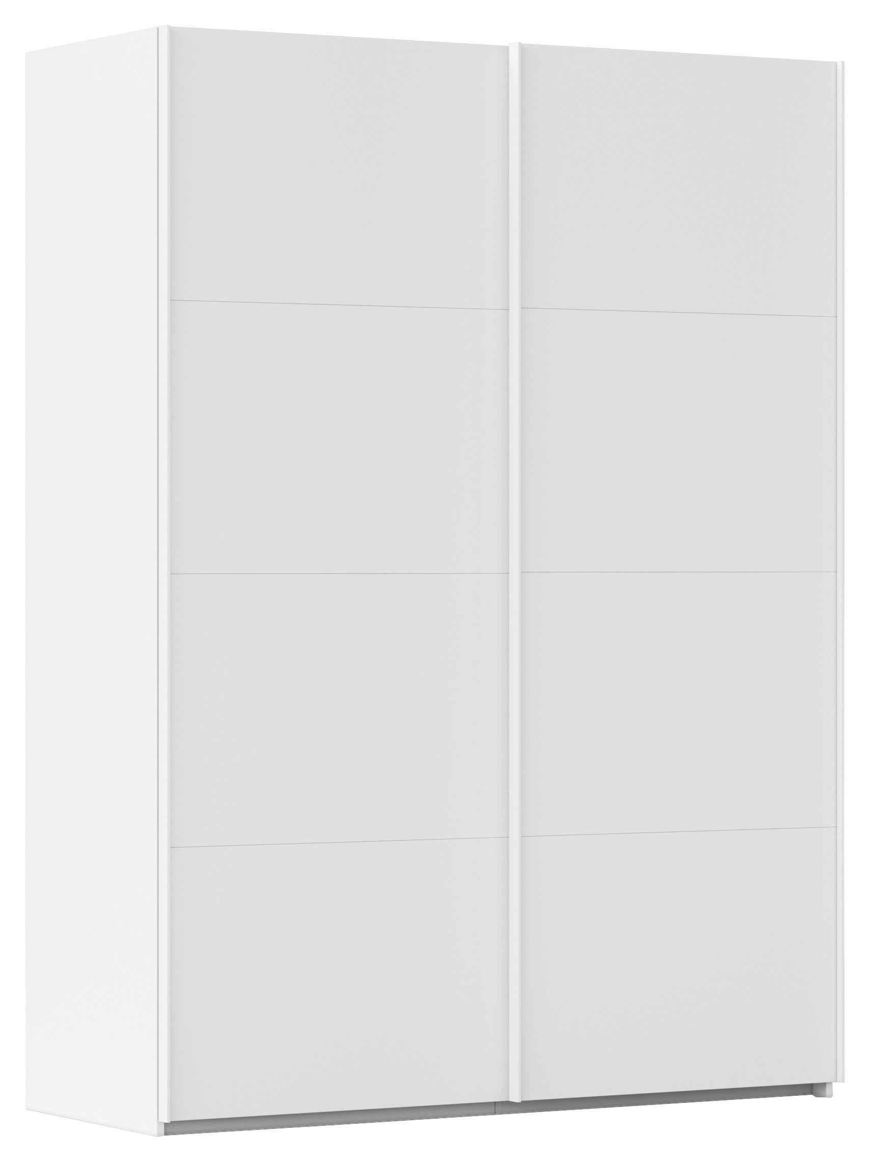 SCHWEBETÜRENSCHRANK 162/223/68 cm 2-türig Weiß  - Weiß, Design, Holzwerkstoff/Kunststoff (162/223/68cm) - Novel