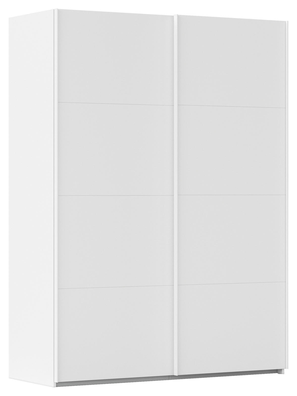SCHWEBETÜRENSCHRANK 162/223/68 cm 2-türig Weiß  - Weiß, Design, Holzwerkstoff/Kunststoff (162/223/68cm) - Novel
