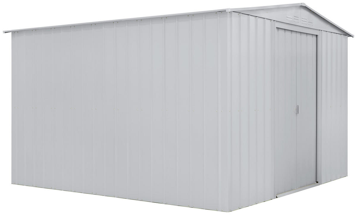 GERÄTEHAUS 308/220/309 cm  - Silberfarben, Basics, Metall (308/220/309cm)