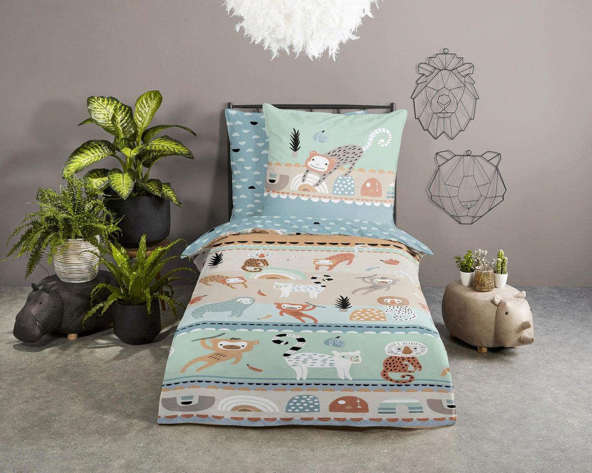 JUGENDBETTWÄSCHE Play Renforcé 135/200 cm  - Multicolor, Design, Textil (135/200cm)