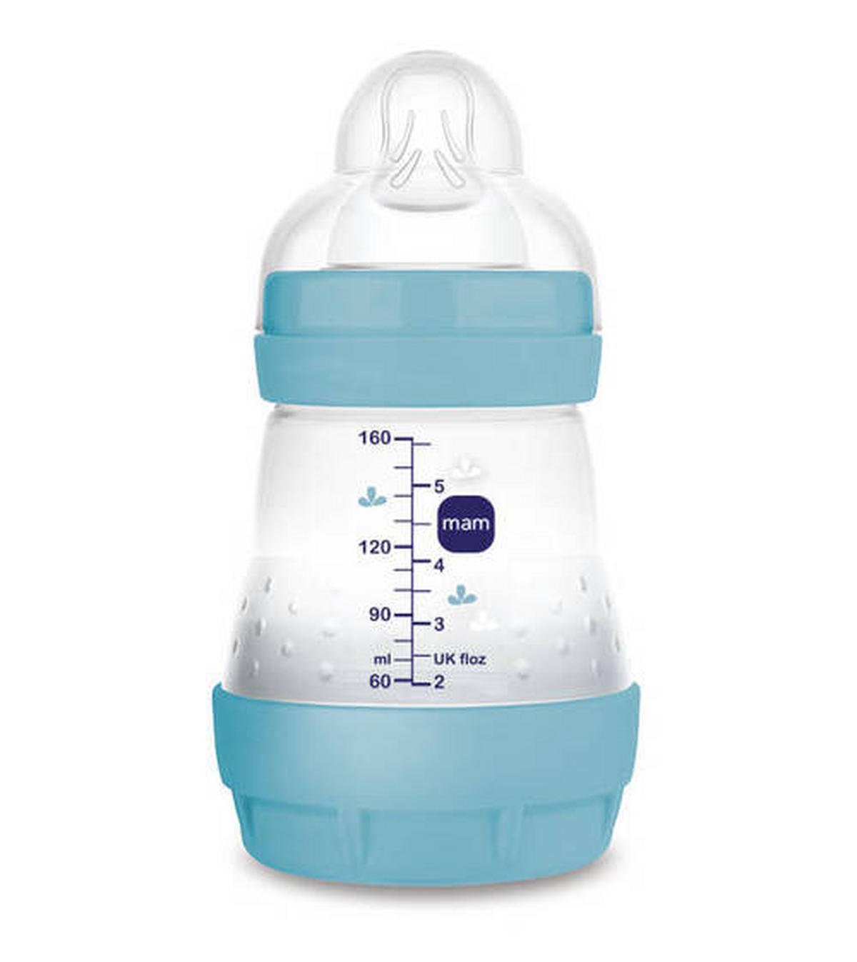 WEITHALSFLASCHE MAM EASY START 160 ml  - Blau, Basics, Kunststoff (160ml) - MAM