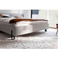POLSTERBETT Beleuchtung 140/200 cm  in Creme  - Creme/Schwarz, MODERN, Textil/Metall (140/200cm) - Novel