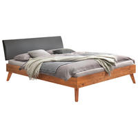BETT 90/200 cm  in Wildeiche  - Wildeiche/Eichefarben, Natur, Holz (90/200cm) - Hasena