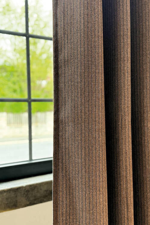 ÖSENSCHAL E-Fun blickdicht 140/250 cm   - Braun, Basics, Textil (140/250cm) - Esprit