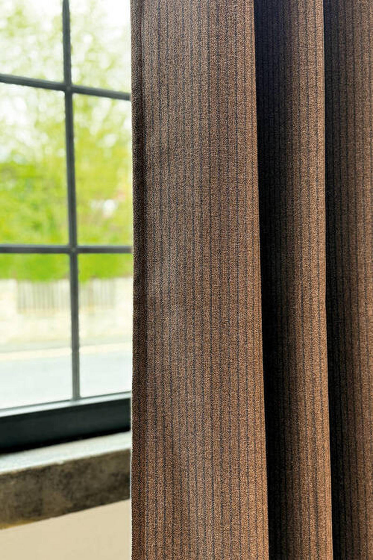 ÖSENSCHAL E-Fun blickdicht 140/250 cm   - Braun, Basics, Textil (140/250cm) - Esprit